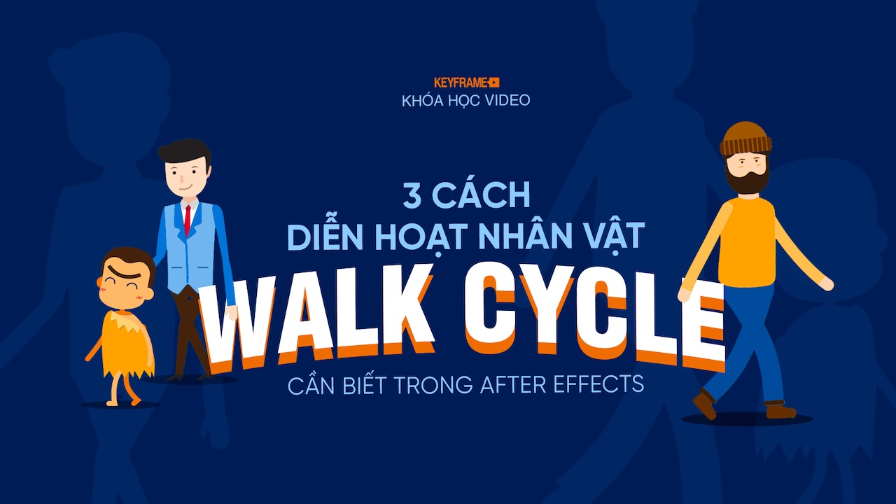 3 phong cách diễn hoạt nhân vật Walk Cycle trong After Effects